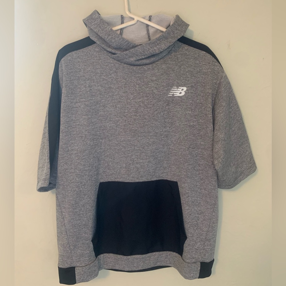 New Balance Men’s Gray and Black Performance Hoodie